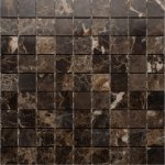 Emperador Dark pol. 30x30х7 мм. Мозаика Orro Mosaic 